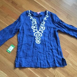 Lilly Pulitzer Indigo Tunic 🌴🌴🌺